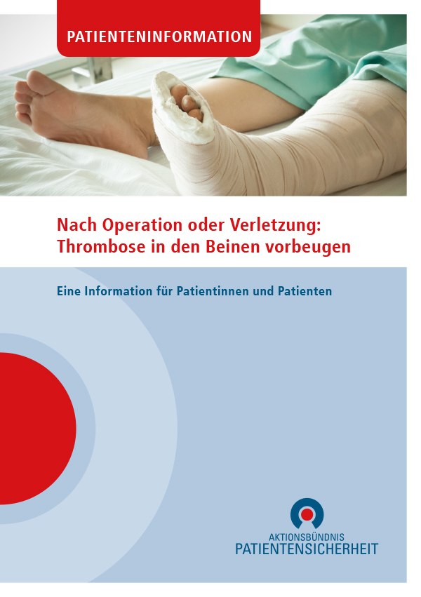 Nach Operation oder Verletzung: Thrombose im Bein vorbeugen