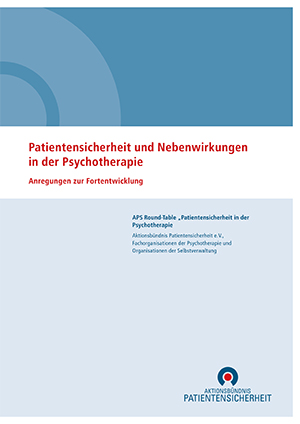 Patientensicherheit und Nebenwirkungen in der Psychotherapie