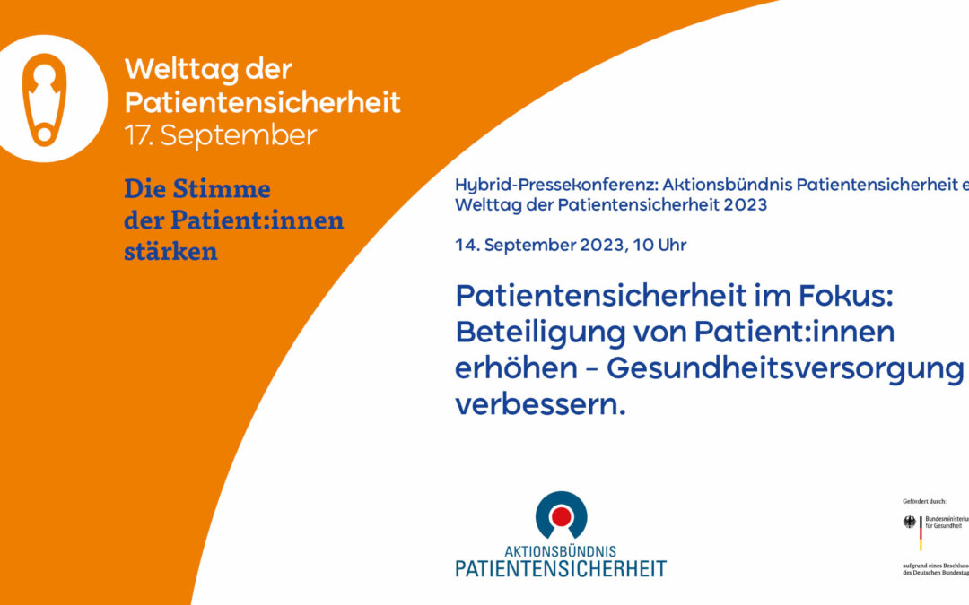 Pressekonferenz zum Welttag der Patientensicherheit
